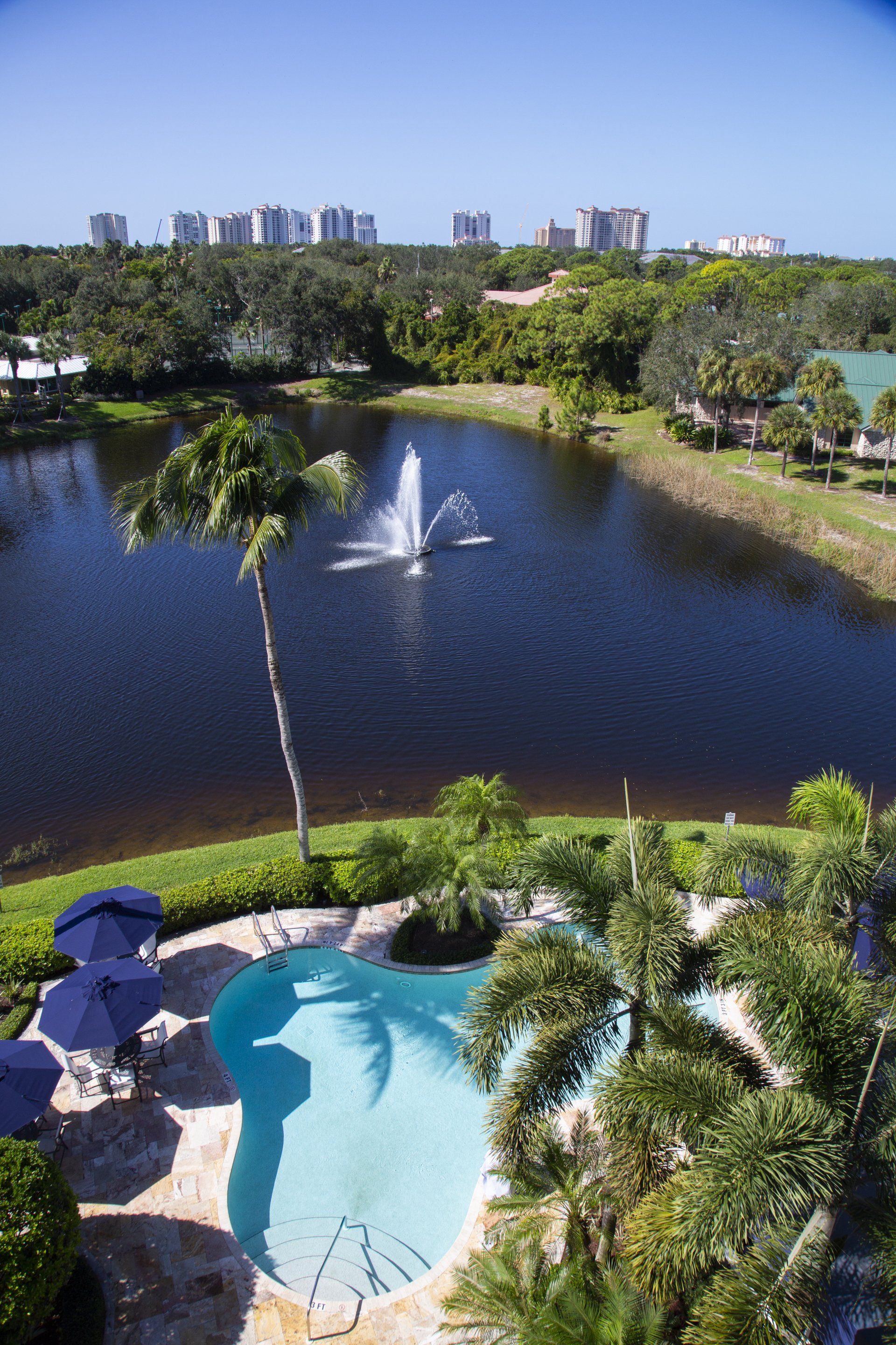 Pool overlooking the lake