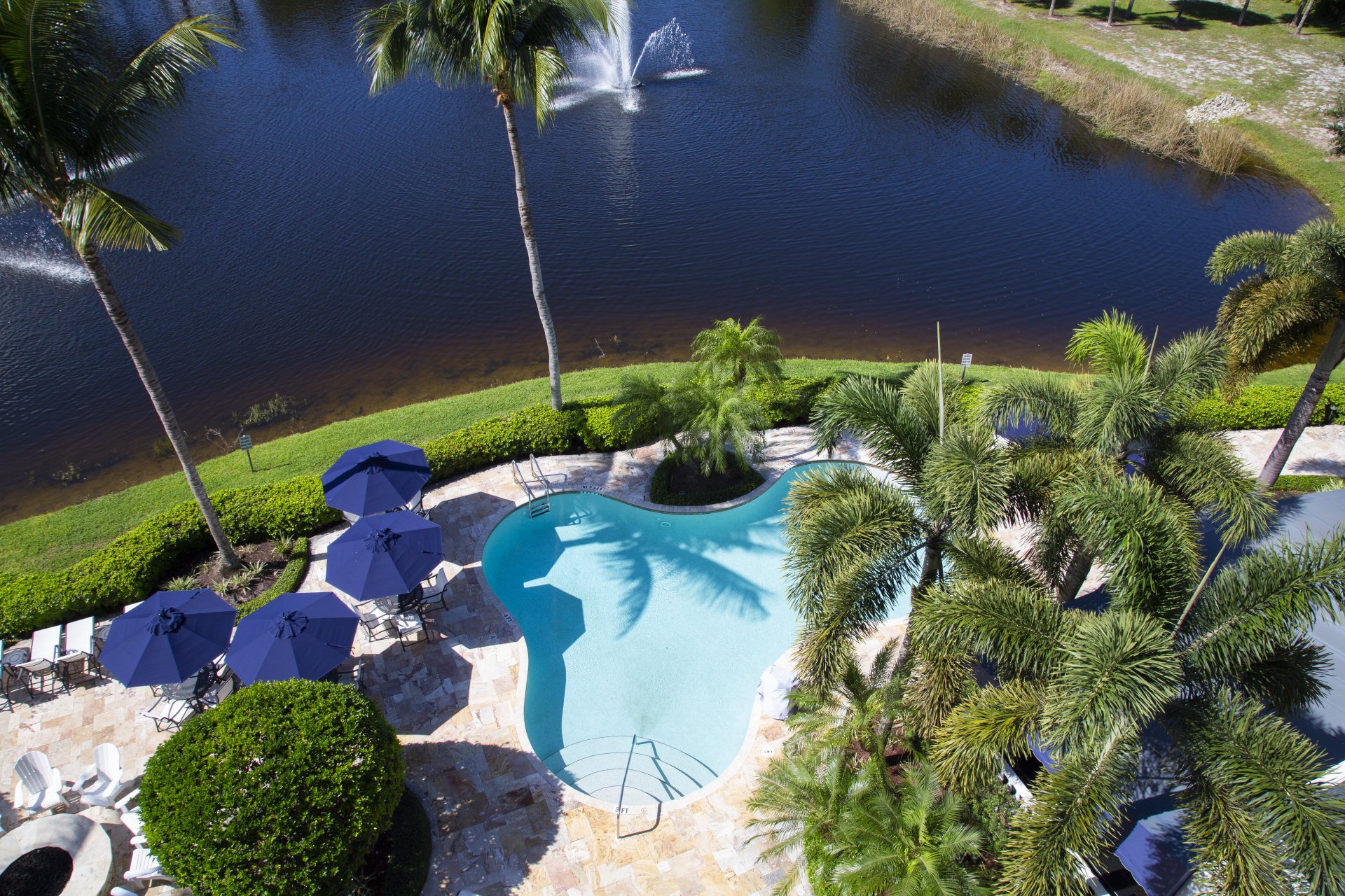 Lakeside pool